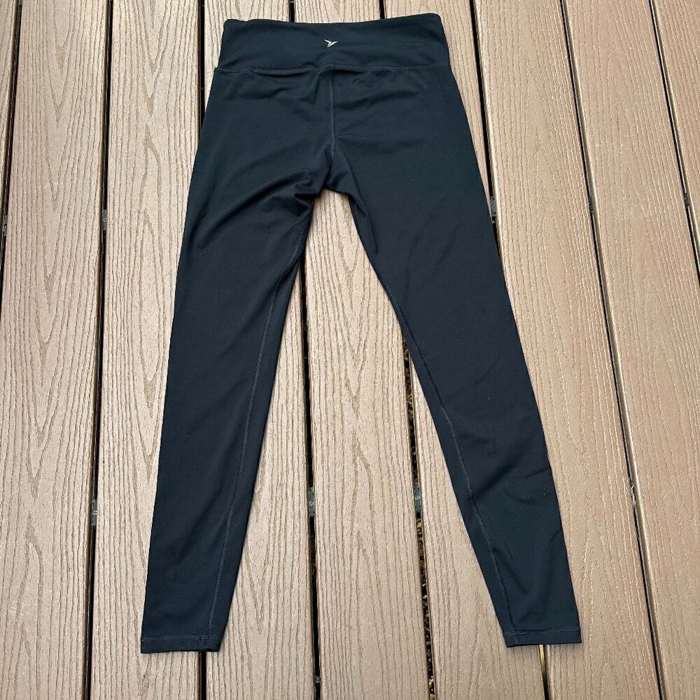 Old Navy Leggings Black Fuel Your Fire Workout Pants Ankle Length Medium - Picture 2 of 4